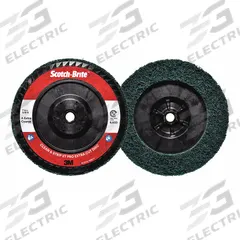 SCOTCH-BRITE Non-Woven Depressed Center Disc: 7 in x 5/8"-11, Aluminum Oxide, Extra Coarse, XC-DC (MPN 7100175493). Key specifications — Series: XC-DC; Brand: SCOTCH-BRITE.