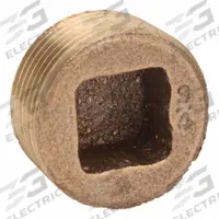 APPROVED VENDOR Plug: Square Drive Cored Plug, 3/4 in, NPT Threaded, Class 125, C89833 Brass (MPN ZUSA-PF-10557). Key specifications — Brand: APPROVED VENDOR; Maximum Operating Pressure: 125 psi @ 72° F.