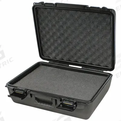 FLAMBEAU Protective Case: 12 5/8 in x 17 3/4 in x 7 1/2 in Inside, Solid, Black - Suitcase-Style Cases
