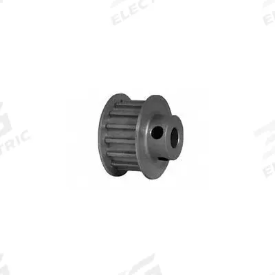 Dayton Timing Pulley: Curvilinear, Fixed, For HTD Timing Belt Section, For 9 mm Belt Wd - HTD Section Fixed-Bore Timing Pulleys with Hub