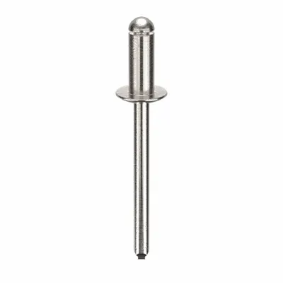 OEM Blind Rivet,1.747" L,0.188" dia,PK250: Inch, 1 3/4 in Overall Lg, 7/16 in Body Lg - Domed-Head Blind Rivets