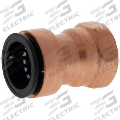 NIBCO Push-Fit Adapter Fitting: 3/4 in OD x 3/4 in Pipe Size, Push-to-Connect x FNPT - Copper Push-to-Connect Tube Fittings