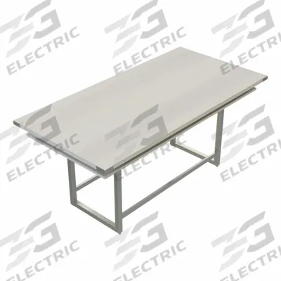 MIRELLA Conference Table: Rectangle, Fiberboard, White Ash, 47 1/4 in Overall Lg - Rectangular Conference Tables
