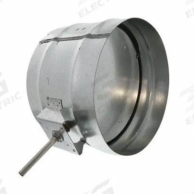 APPROVED VENDOR Motorized Damper: 12 in Duct, 16 in H, 12 in W, 12 in L, Steel, Linkage - Round Manual Balancing Dampers
