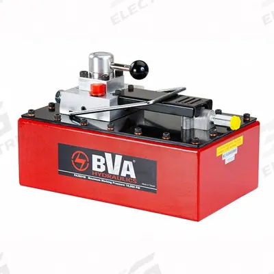 BVA HYDRAULICS Hydraulic Pump: 10,000 psi Max. Op Pressure, 1 gal Reservoir Capacity, Foot - Low-flow Air-Operated Hydraulic Pump Units