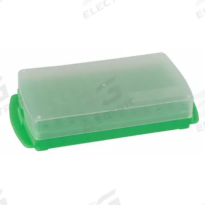 HEATHROW SCIENTIFIC Tube Rack: 4 3/4 in Overall Wd, 2 in Overall Ht, 9 3/4 in Overall Lg, Polypropylene - Lab Storage Racks