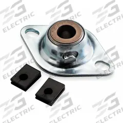 DAYTON 2 Bolt Flange Bearing: 2 Bolt, 3/4 in Bore, 4 3/8 in Overall Lg, 1 1/8 in Overall Ht, Bronze (MPN 4X817). Key specifications — Brand: DAYTON.