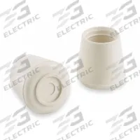 APPROVED VENDOR Furniture Protective Leg Tips: Rubber, Round, White, 3/8 in Overall Dia, Rubber (MPN 6J559). Key specifications — Product Type: Furniture Leg Tips; Shape: Circle; Color: White; Attachment Method: Slip-On; Brand: APPROVED VENDOR; Leg Angle: Straight; Pad Material: Rubber; Product Shape: Round.
