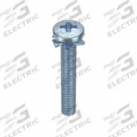 SEMS Screw: External Tooth, #4-40 Thread Size, 3/4 in Lg, Steel, Zinc-Plated, Pan, Phillips, 100 PK (MPN MPPEI0-400750-100P). Key specifications — Drive Size: #1.