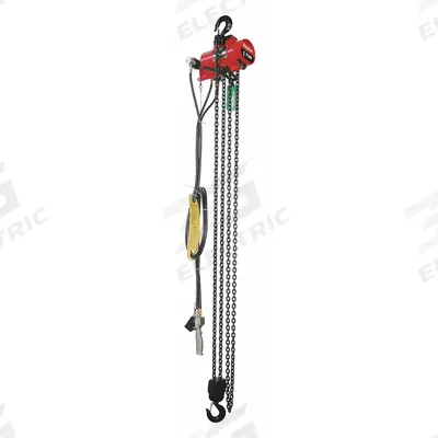 Dayton Air Chain Hoist: Hook Mounted - No Trolley, 2,000 lb Lifting Capacity, 23 fpm Lift Speed - General Purpose Air Hoists