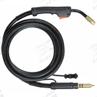 HOBART MIG Gun: HR100, 100 A, 0.035 in, 10 ft, Hobart-Compatible (MPN 285033). Key specifications — For Rear Connection Type: Hobart-Compatible; Contact Tip Series: M-Series; MIG Gun Model: 285033.