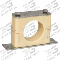 BEHRINGER PIPE SYSTEMS Beta Clamp: Smooth Bore, 316 Stainless Steel Clamp, Santoprene Cushion (MPN BSBX6025-SP)