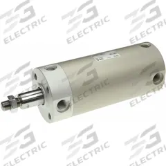 SMC Round Body Cylinder: 2 1/2 in Bore, 3 in Stroke, Repairable, Aluminum, Basic Mounting, NCG, Air (MPN NCDGBN63-0300). Key specifications — attr1122958: Rotating Rod; attr942235: Carbon Steel; attr942202: SMC; attr942209: Aluminum; attr942227: Basic; attr942243: NCG.