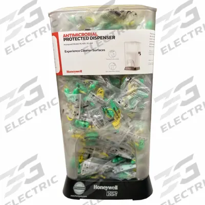 HOWARD LEIGHT BY PIP Earplug Dispenser: Dispenser with Refill, Contoured-T, 30 dB NRR, Green - Contoured-T-Shaped Earplug Dispensers & Refills
