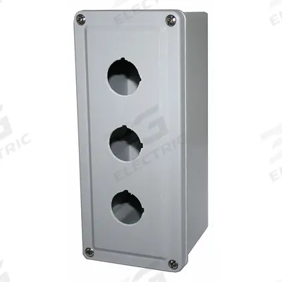 EATON Push Button Enclosure: 30mm, 3 Holes, Non-Metallic - Enclosures for 30mm Operators