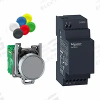 SCHNEIDER ELECTRIC Wireless Push Button Kit: 22 mm Panel Mounting Size, XB4R (MPN XB4RFB01). Key specifications — Manufacturer Part Number: XB4RFB01; Action: Momentary; Components Included: Transmitter; Head/Lens Color: Black; Head Material: Metal; Legend: None; Operator Illumination: Non-Illuminated; Operator Material: Metal.