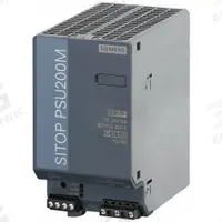 SIEMENS Stabilized Power Supply: DIN Rail, 240 W Output Power - Rated, 10 A Current - Output, Metal (MPN 6EP13343BA108AB0). Key specifications — attr1044898: Single; attr1044874: Metal; attr1044879: 120 to 500 V AC; attr211400: SIEMENS.