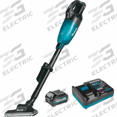 MAKITA Upright Vacuum Cleaner: 9 in Cleaning Path Wd, 42 cfm Air Flow, 2.8 lb Wt - Cordless Upright Vacuums