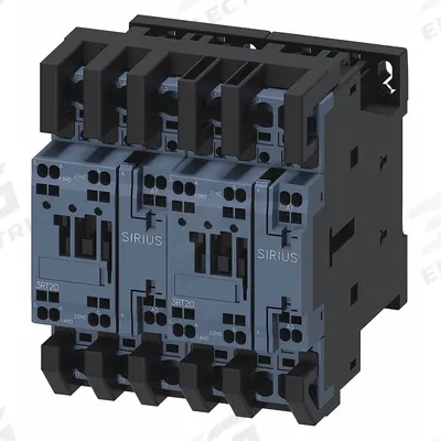 Siemens Power Contactor: Reversing, 3 Poles, 3NO Contacts, 25 A - Reversing IEC Contactors