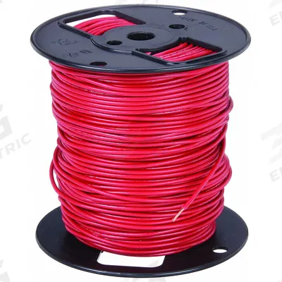 SOUTHWIRE Hookup Wire: 12 AWG Conductor Size, Red, 500 ft Overall Lg - Machine Tool Wires
