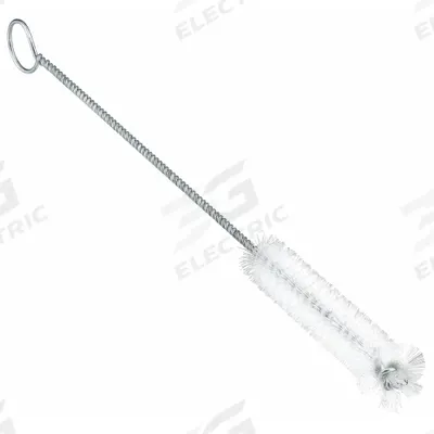 TANIS Radial End Brush: 9 in Overall Lg, Nylon, Natural, 3 1/2 in Brush Head Lg - Lab Brushes