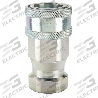 PARKER Hydraulic Quick Connect Hose Coupling: 1/2 in Coupling Size, Steel - 6600 Series Hydraulic Quick-Connect Coupling Bodies