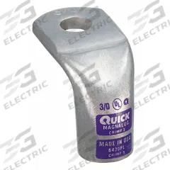 FUSION Lug Starter/Ground: Heavy Wall Lug, Crimp/Lug, Tin Plated Copper, 3/0 ga, Purple, Straight (MPN 6430FL). Key specifications — attr176858: Straight; attr176857: Yes; attr176856: Heavy Wall Lug; attr160377: Tin Plated Copper; attr160378: 3/0 ga; attr520119: 3/8 in; attr160375: Purple; attr160370: FUSION.
