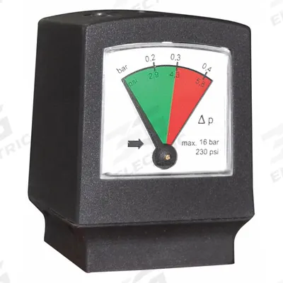 DOMNICK HUNTER Differential Pressure Gauge: BSPP, Steel, ZD - Differential Pressure Indicators
