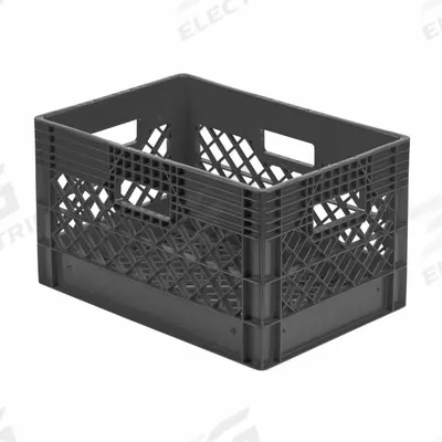 ORBIS Dairy Case/Dairy Crate: 19 1/8 in x 13 1/8 in x 12 1/8 in, 18 1/8 in Bottom Inside Lg - Fully Vented Milk-Crate-Style Containers
