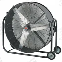 DAYTON Portable Fan: 42 in Blade Dia, 120V AC, Mobile, 1/2 hp, Direct Drive, Steel (MPN 1YNW6). Key specifications — Mobility: Mobile; Voltage: 120V AC; Brand: DAYTON.