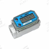 GPI Turbine Meter: Flow Meter, Turbine, 1 in NPT, 1 in Connection Size, NPT, 0.3 gpm – 3 gpm, 1.5V (MPN A1Q9GMA025NA1). Key specifications — Product Type: Flow Meter; Rotor Material: Nylon; Accuracy %: +/- 5%; Brand: GPI; Unit Of Measure: Gallons; Display Type: LCD; Termination: Not Listed.