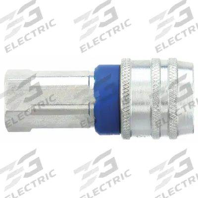 SPEEDAIRE Quick Connect Hose Coupling: 1/4 in Body Size, 1/4 in Hose Fitting Size - Industrial Interchange Brass/Steel Quick-Connect Air Coupling Bodies