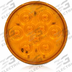 MAXXIMA Stop/Turn/Tail Light: LED, Turn Signal Light, Amber, Round, 4 5/16 in Overall Dia, Grommet (MPN M42339YDF). Key specifications — Standards: SAE J1395; Electrical Connection: Dry Fit Connector; Brand: MAXXIMA; Installation Type: Permanent; Lens Color: Amber; Mount Type: Grommet; Lighting Technology: LED; Light Type: Turn Signal Light.