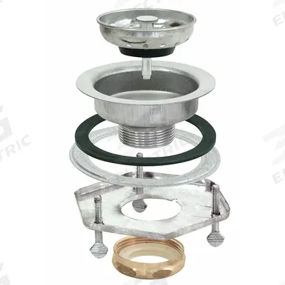 APPROVED VENDOR Strainer: Stainless Steel, Chrome, 4 1/2 in Overall Dia, Socket Weld - Sink Drains with Basket Strainer without Tailpiece