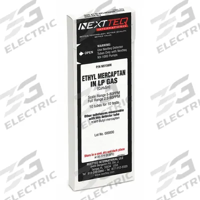 NEXTTEQ Detector Tube: NEXTEQ NX-1000, C4H10S, Gas Detection Tube, Ethyl Mercaptan ( C4H10S ) - Gas Detection Tubes For Use In NEXTTEQ NX-1000 Pumps