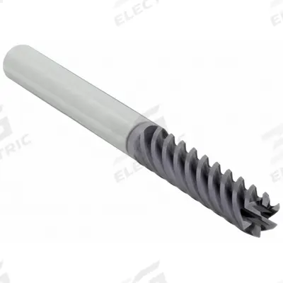 WIDIA HANITA Square End Mill: Carbide, TiCN Coated, 6 Flute, 1/4" Mill Dia, 3/4" LOC - General Purpose Carbide Square End Mills