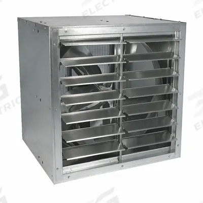 Dayton Cabinet Exhaust Fan: Belt Drive, 48 in Blade, 1 hp, Totally Enclosed Air Over - Cabinet Exhaust Fans