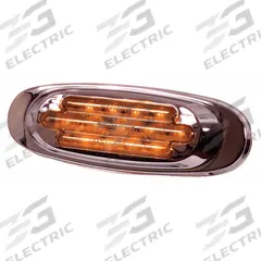 MAXXIMA Clearance Marker Light: Clearance Light, LED, Oval, Surface Mount, Amber, Hole, IP67 (MPN M72270Y). Key specifications — Lens Color: Amber; Brand: MAXXIMA; Electrical Connection: PL-2 Connector; Lighting Technology: LED; Mount Type: Hole; SAE Lens Code: P2.