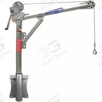 OZ LIFTING PRODUCTS Davit Crane Kit: Steel, Manual, 1,000 lb Max. Load Capacity, 0 in to 55 ft, Wall (MPN OZ1000DAV-SP12). Key specifications — Material: Steel; Brand: OZ LIFTING PRODUCTS; Included Base Type: Wall; Body Material: Steel.