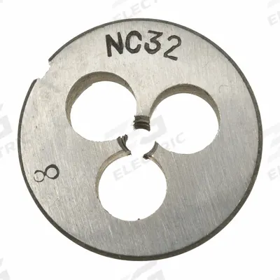 WESTWARD Alloy Steel Die, 8-32 UNC: CCT1060-124, Die - Pneumatics