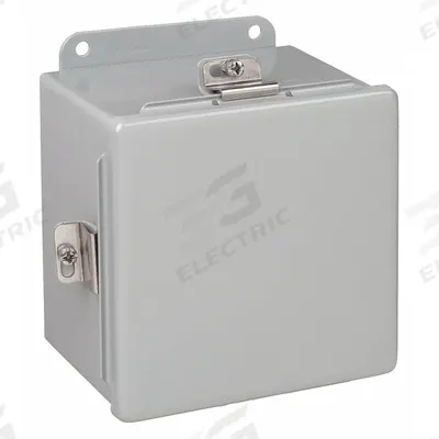 HOFFMAN Enclosure: Steel, 4 in x 4 in x 3 in, NEMA 12/13/4, Solid Cover - Steel Washdown Enclosures
