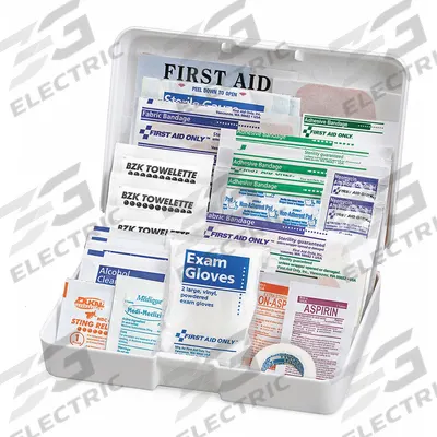 FIRST AID ONLY First Aid Kit and Housing: Vehicle, 10 People Served, 40 Components - Vehicle First Aid Kits