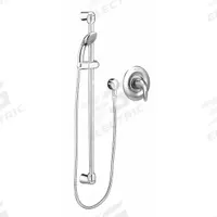 AMERICAN STANDARD Shower Faucet: Commercial, 2.5 gpm Fixed Showerhead Flow Rate, Metal/Plastic (MPN TU662221.002). Key specifications — Showerhead Material: Plastic; Series: Commercial.