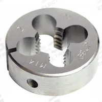 OSG Round Threading Die: #8-32 UNC, 5/8 in OD, Solid, High Speed Steel (MPN 2724700)