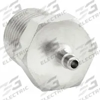 PNEUMADYNE INC Barbed Fitting Adapter: 1/16 in ID Size, Barbed x MNPT, Brass, 3/4 in Overall Lg (MPN EB10-1/8-5). Key specifications — Brand: PNEUMADYNE INC.