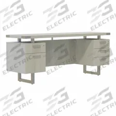 MIRELLA Credenza: Silver, 72 in Overall Wd, 20 in Overall Dp, White Ash (MPN MRCBF7220WAH). Key specifications — Color: Silver; Desktop Color: White Ash; Material: Steel.