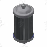 SOLBERG Discharge Silencer: 1 1/4 in FPT, 1 15/16 in Hex Size, Cast Aluminum, Polyester, 30 dBA NRR (MPN CAM-SW8109-125C). Key specifications — attr124412: SOLBERG; attr124418: Aluminum; attr124422: Polyester; attr124426: Cast Aluminum.