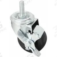 APPROVED VENDOR Stem Caster: Inch, Swivel, 3 in Wheel Dia., 1 1/4 in Wheel Wd, 4 in Mounting Ht (MPN P12S-R030D-ST1-WB). Key specifications — Brand: APPROVED VENDOR; Thread Size: 1/2"-13; Roll Up: Swivel with Brake.