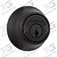 KWIKSET Single Cylinder Deadbolt: Cylindrical, 1 3/4 in Door Thick - Max, Black (MPN 665-11P-SMT-RCAL-RCS/5303). Key specifications — ADA Compliant: No; Brand: KWIKSET; Finish: Satin Bronze-Plated, Blackened, Satin Relieved, Clear Coated; Keyway Type: Kwikset KW1; Includes Core: Core Included.