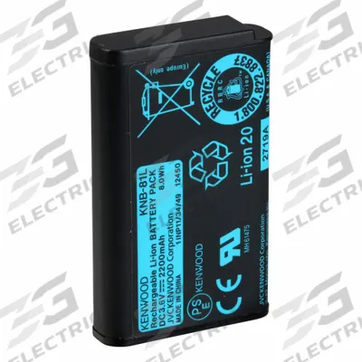 KENWOOD Radio Battery: Fits Kenwood, For NX-P500 Series, 2,200 mAh, Lithium Ion - Kenwood-Compatible Batteries